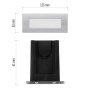 Prostokątna oprawa LED 123x53 mm
