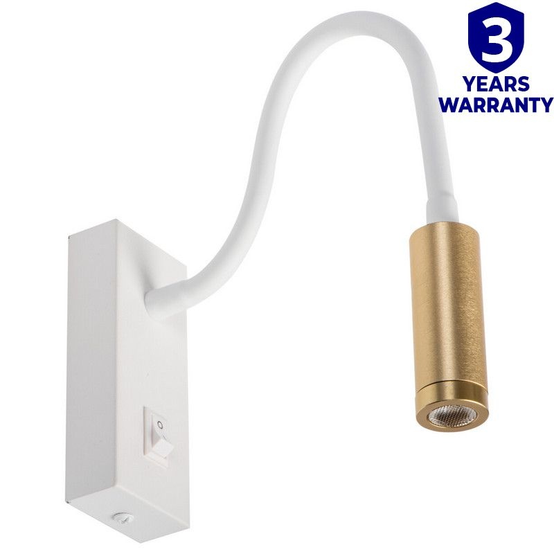 Kanlux TONIL II LED W/G 32518 kinkiet biało-złoty