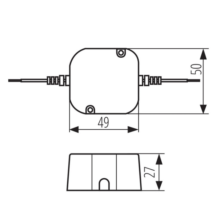 Mały zasilacz LED IP67 12V