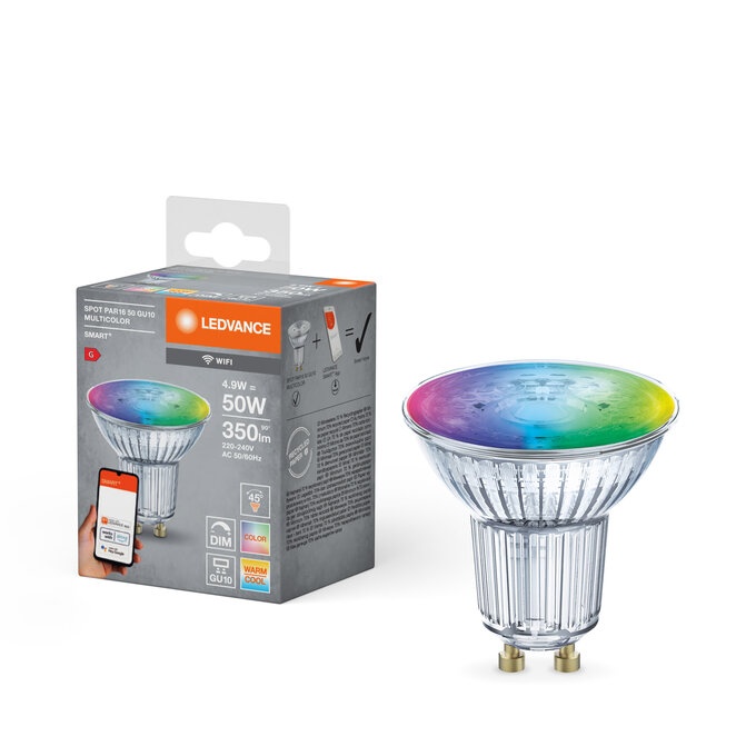 SMART+ WiFi Spot 50 45 ° 4.9 W/2700…6500 K GU10 LEDVANCE