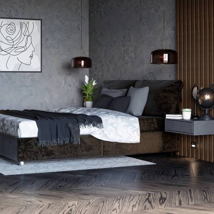 Oprawa schodowa czarny mat do korytarza i schodów