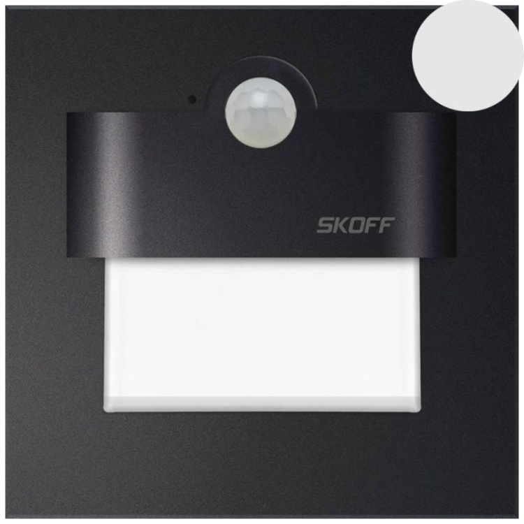 Oprawa LED TANGO PIR 230V 4000K czarny mat