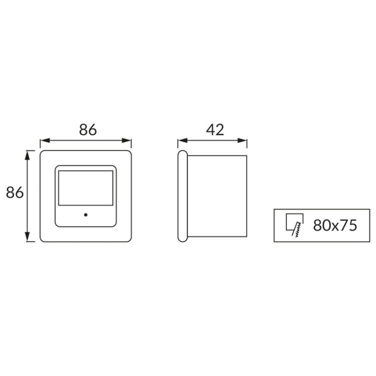 Oprawa schodowa DIAMOND z czujnikiem ruchu