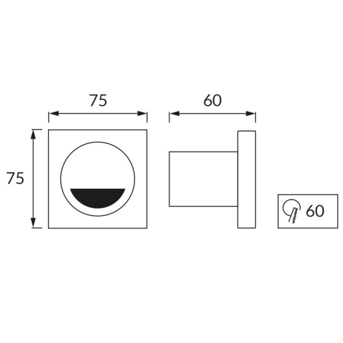 Oprawa schodowa STRÜHM KAMI 6900K