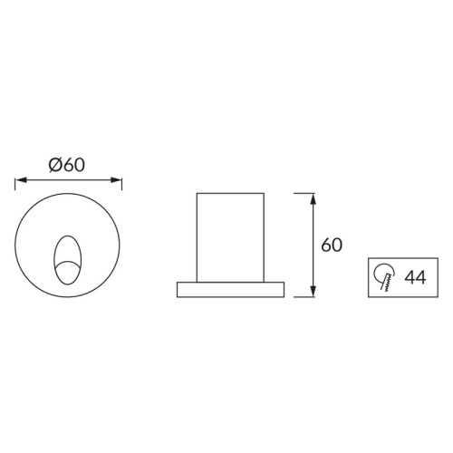 Okrągła oprawa schodowa RAFI 3900K