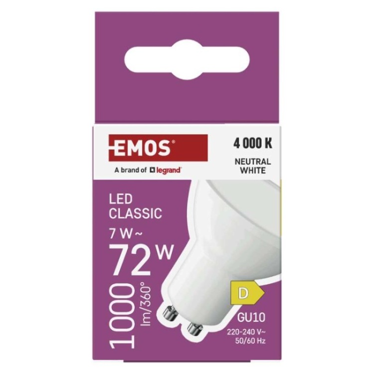 Żarówka LED MR16 GU10 neutralna biel