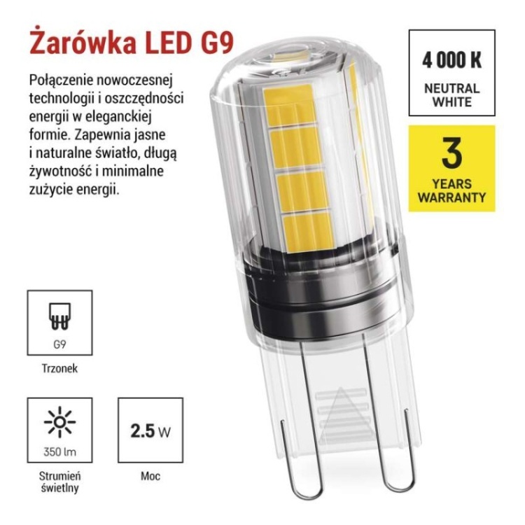 Żarówka LED Classic JC G9 2,5W