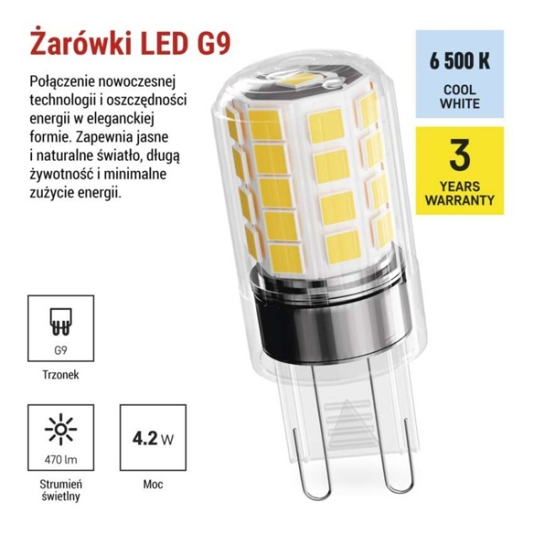 Żarówka LED Classic JC G9 2 sztuki