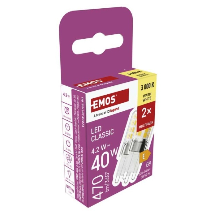 Opakowanie 2 szt. G9