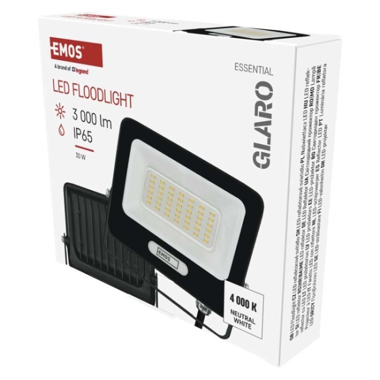 Naświetlacz LED 4000K 3000lm czarny