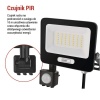 Naświetlacz LED 120° EMOS GLARO PIR 30W
