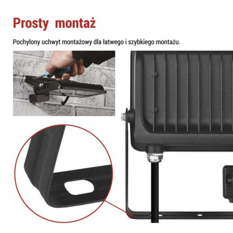 Reflektor LED GLARO PIR 30W montaż natynkowy