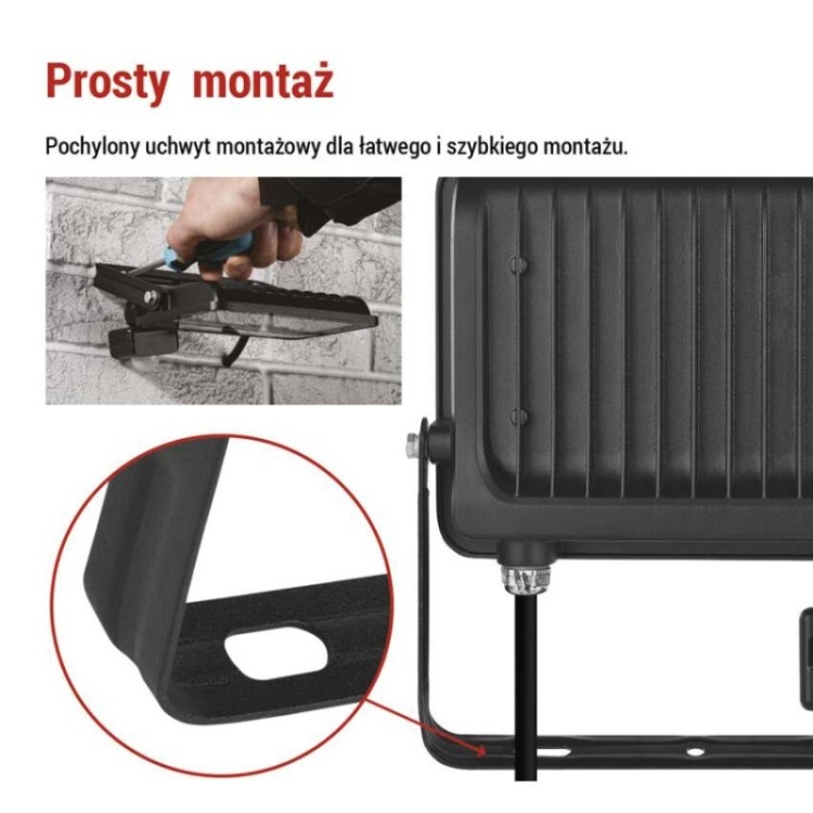 Naświetlacz LED ze szklaną osłoną