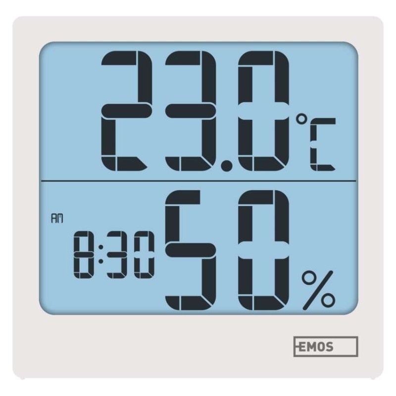 Termometr z higrometrem EMOS E0114N – widok frontowy