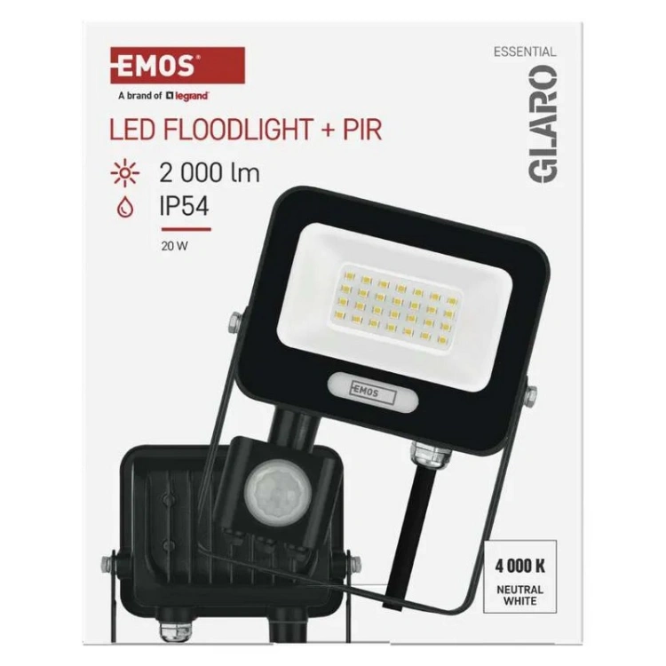 Naświetlacz LED z przewodem 20 cm