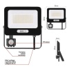 Aluminiowy naświetlacz LED 50W