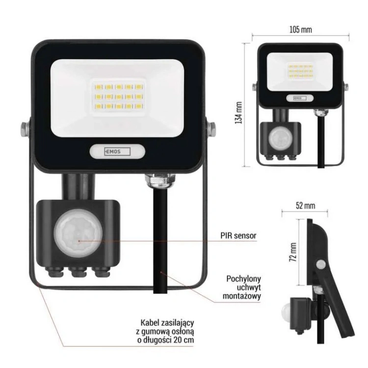 Naświetlacz LED EMOS ESSENTIAL 10W