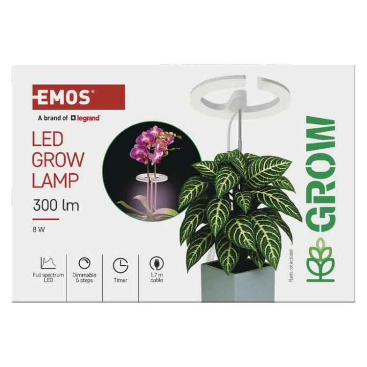 Lampa GROW EMOS z funkcją timera
