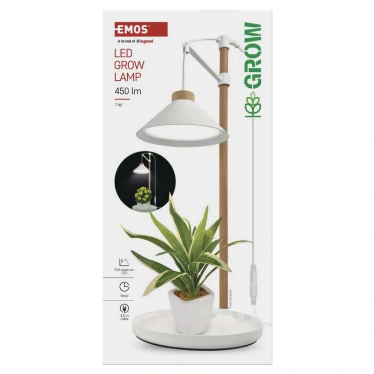 Zbliżenie na konstrukcję lampy GROW
