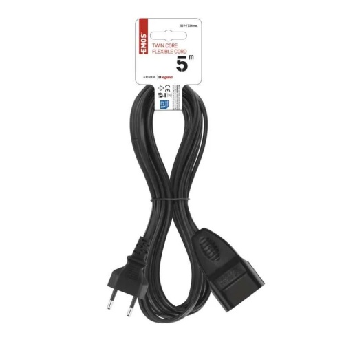 Przedłużacz 5m 0,75 mm2 PVC