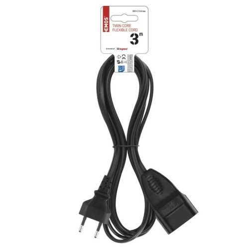 Przedłużacz 3m 0,75 mm2 PVC