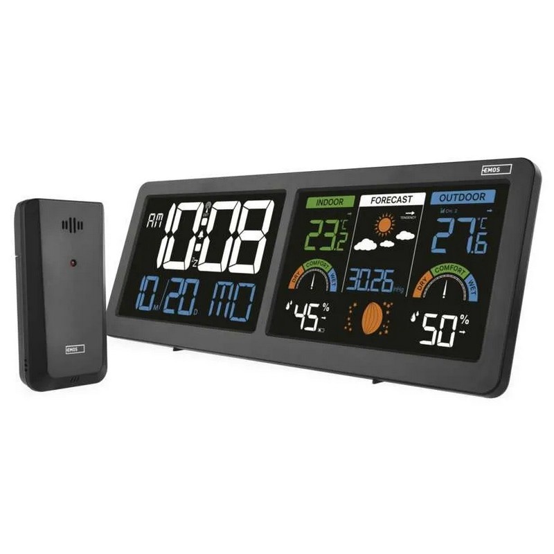 Stacja pogodowa EMOS E8625 z dwoma wyświetlaczami