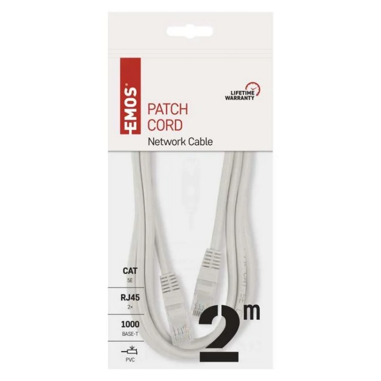 Przewód sieciowy UTP Cat5e 2m RJ45/RJ45
