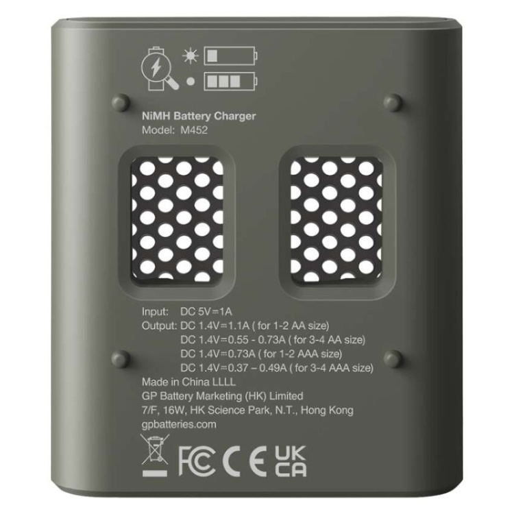 Zasilanie micro USB w ładowarce GP M452