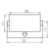 Wymiary oprawy elewacyjnej LED z czujnikiem PIR