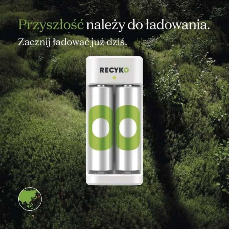 Kompaktowa ładowarka AA AAA USB