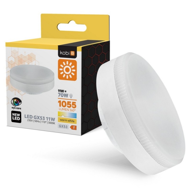 Żarówka LED GX53 11W 3000K Kobi 1055lm