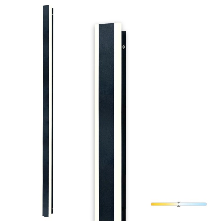 Kinkiet LED MIRANA S 25W czarny Kobi – widok frontowy