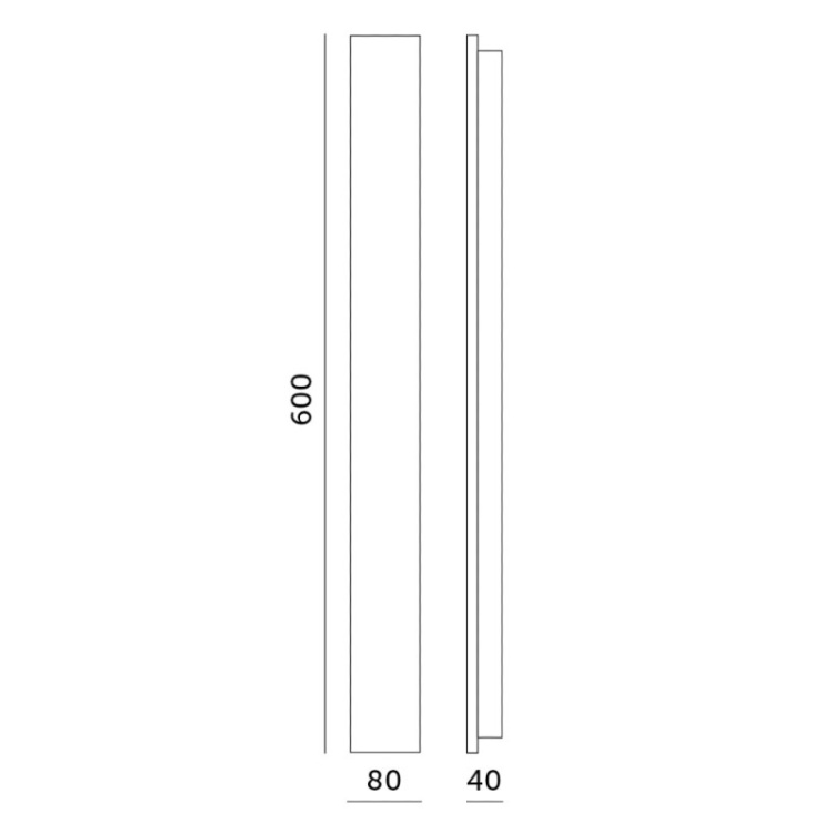 Kinkiet LED MIRANA S 12W 60cm 4000K IP44 Kobi