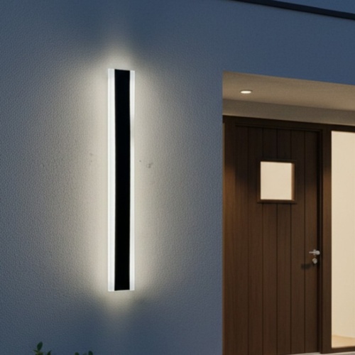 Smukły kinkiet elewacyjny LED 12W 4000K