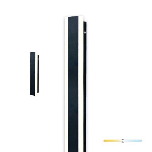 Kinkiet LED MIRANA S 8W czarny Kobi – widok frontowy