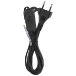 Przewód 2x0,75mm2 2m z wyłącznikiem czarny EMOS