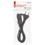 Czarny kabel PVC 2m z przełącznikiem
