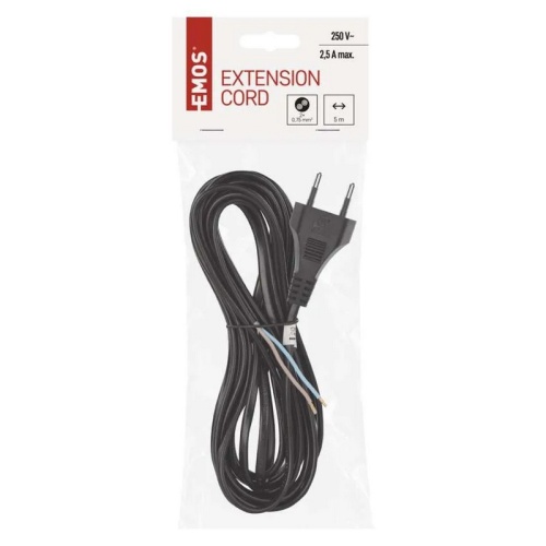 Kabel PVC H03VVH2-F 5m czarny