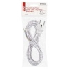 Biały kabel w oplocie do lamp