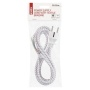 Biały kabel w oplocie do lamp