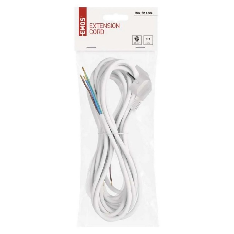 Kabel elektryczny 3x1,5mm2 biały 5m
