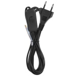Przewód PVC 2x0,75mm2 3m czarny z wyłącznikiem EMOS