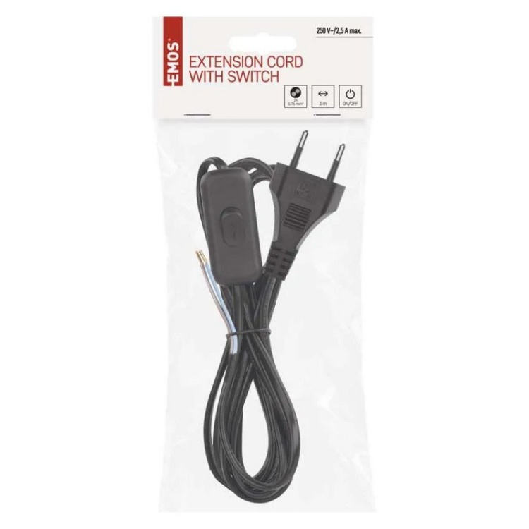 Wyłącznik na przewodzie PVC 2x0,75mm2