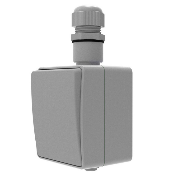 Szara dławnica kablowa IP65 do instalacji zewnętrznych