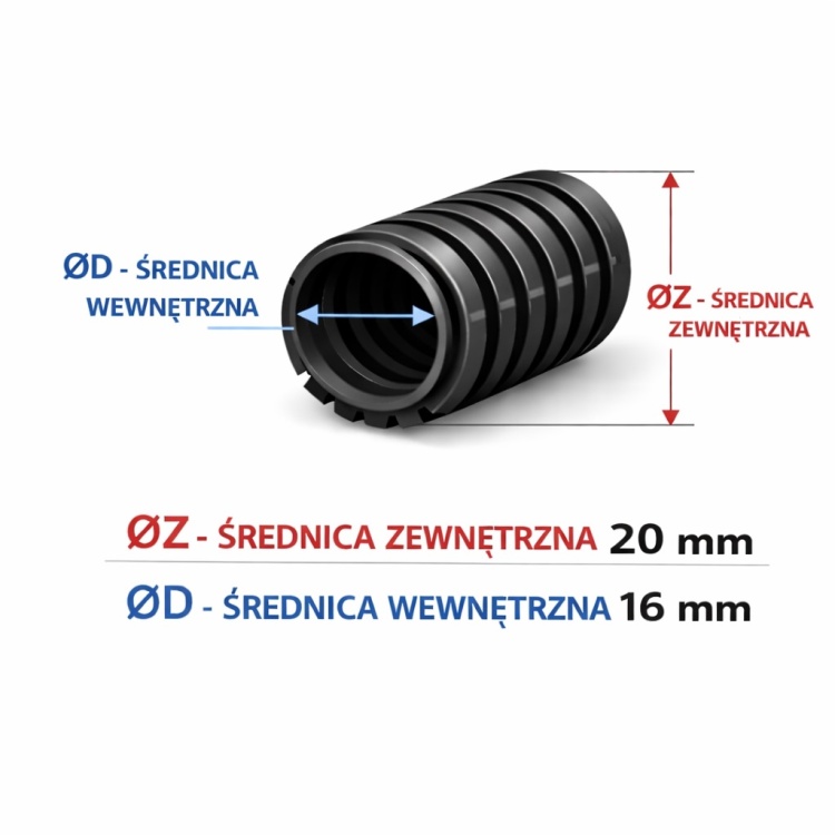 Rura giętka karbowana ∅2016 PVC.jpg