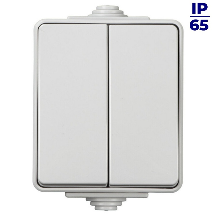 Łącznik Kanlux TEKNO IP65GR 2G2W