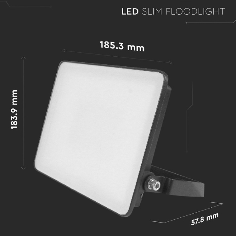 Wymiary V-TAC FLUXI M 30W