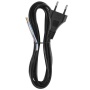 Przewód przyłączeniowy PVC 2x0,75mm2 2m czarny EMOS
