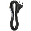 Przewód przyłączeniowy PVC 2x0,75mm2 3m czarny EMOS