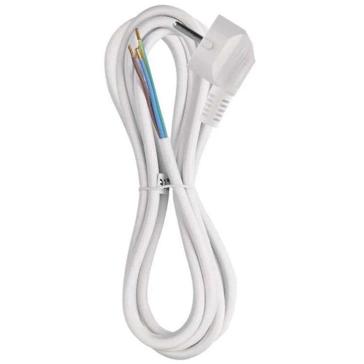 Przewód przyłączeniowy PVC 3x1,0mm2 3m biały EMOS